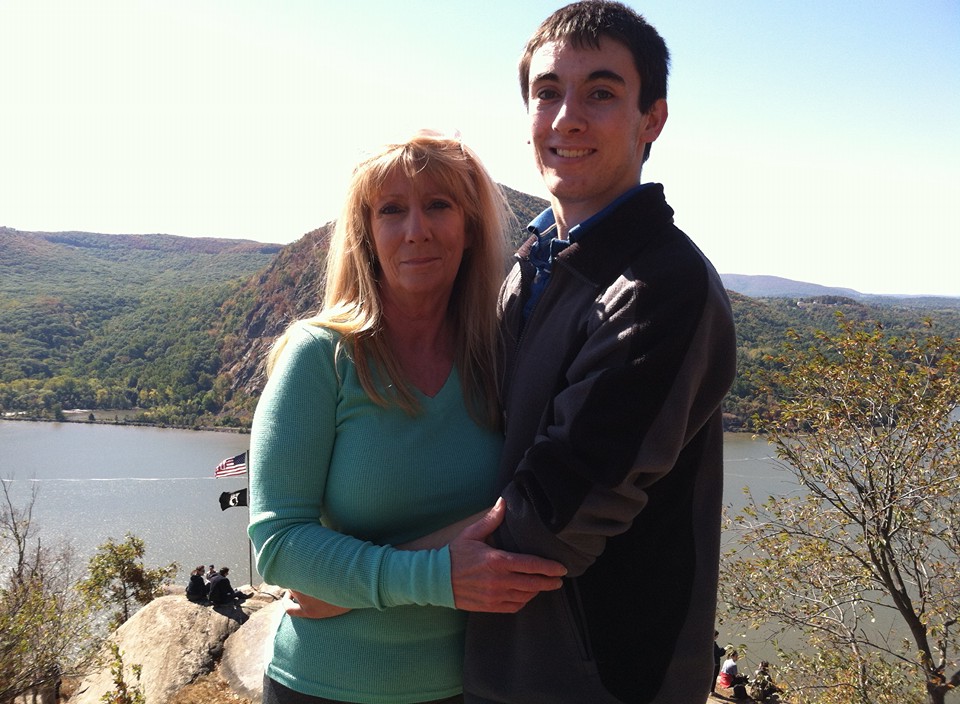Brodbeck and his mom at Breakneck Ridge