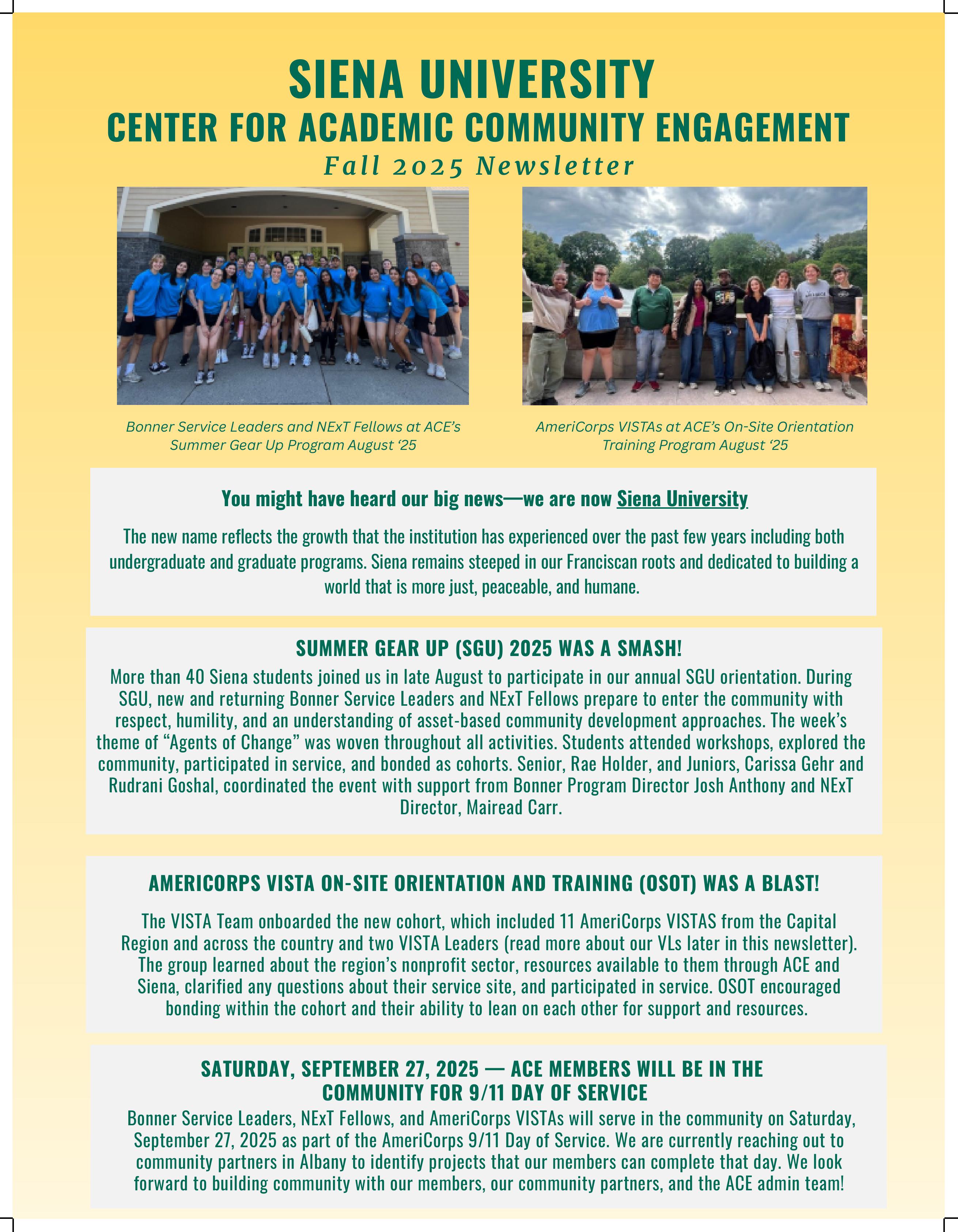 community partner newsletter