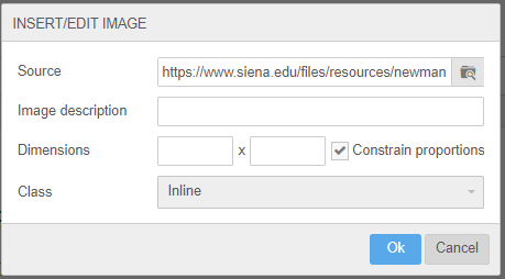 image description field