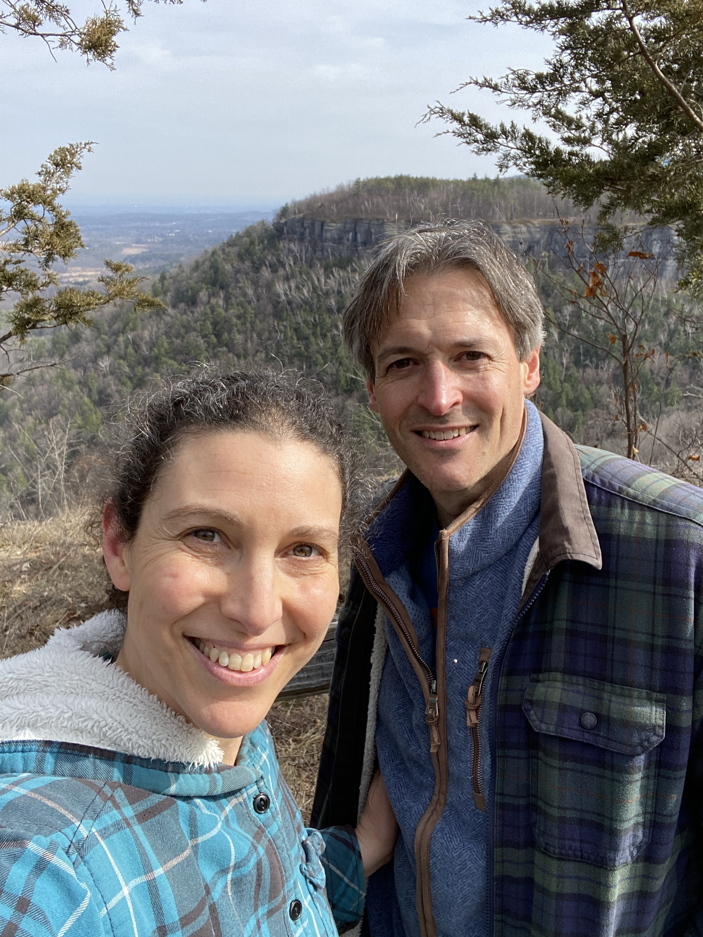 Dr. Maxwell with his wife on a hike.