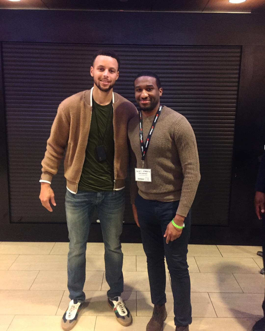 Jarrel and Stephen Curry