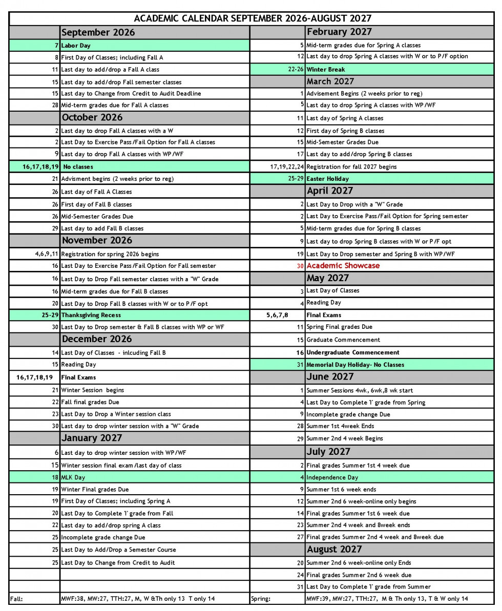 2025-2026 Academic Calendar