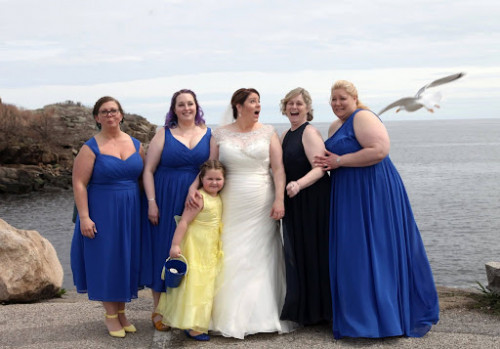 Doreen with bridesmaids