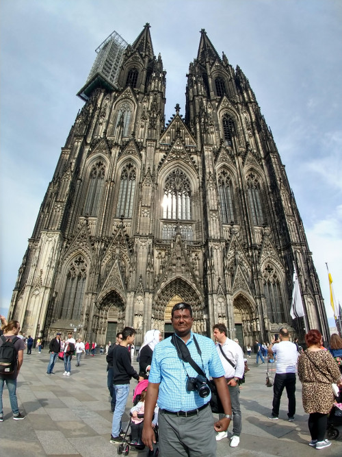 Arindam at a cathedral