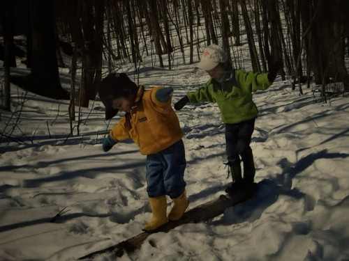 Picture of Laura's two kids when little
