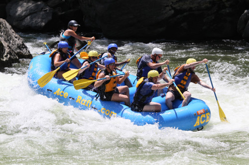 Whitewater rafting