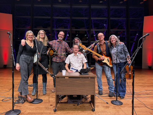 Dr. Alexander with his band.