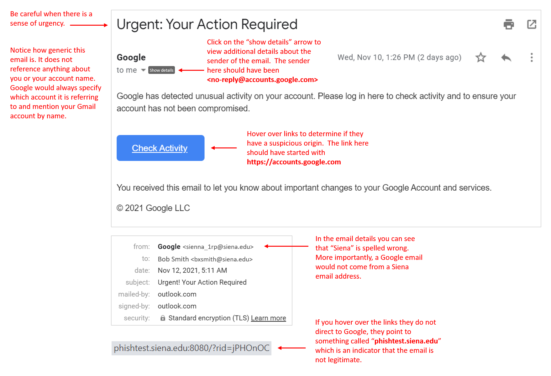 google email scam