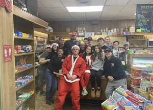 Tim at his summer job