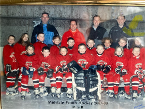 youth hockey team coached by Curtis