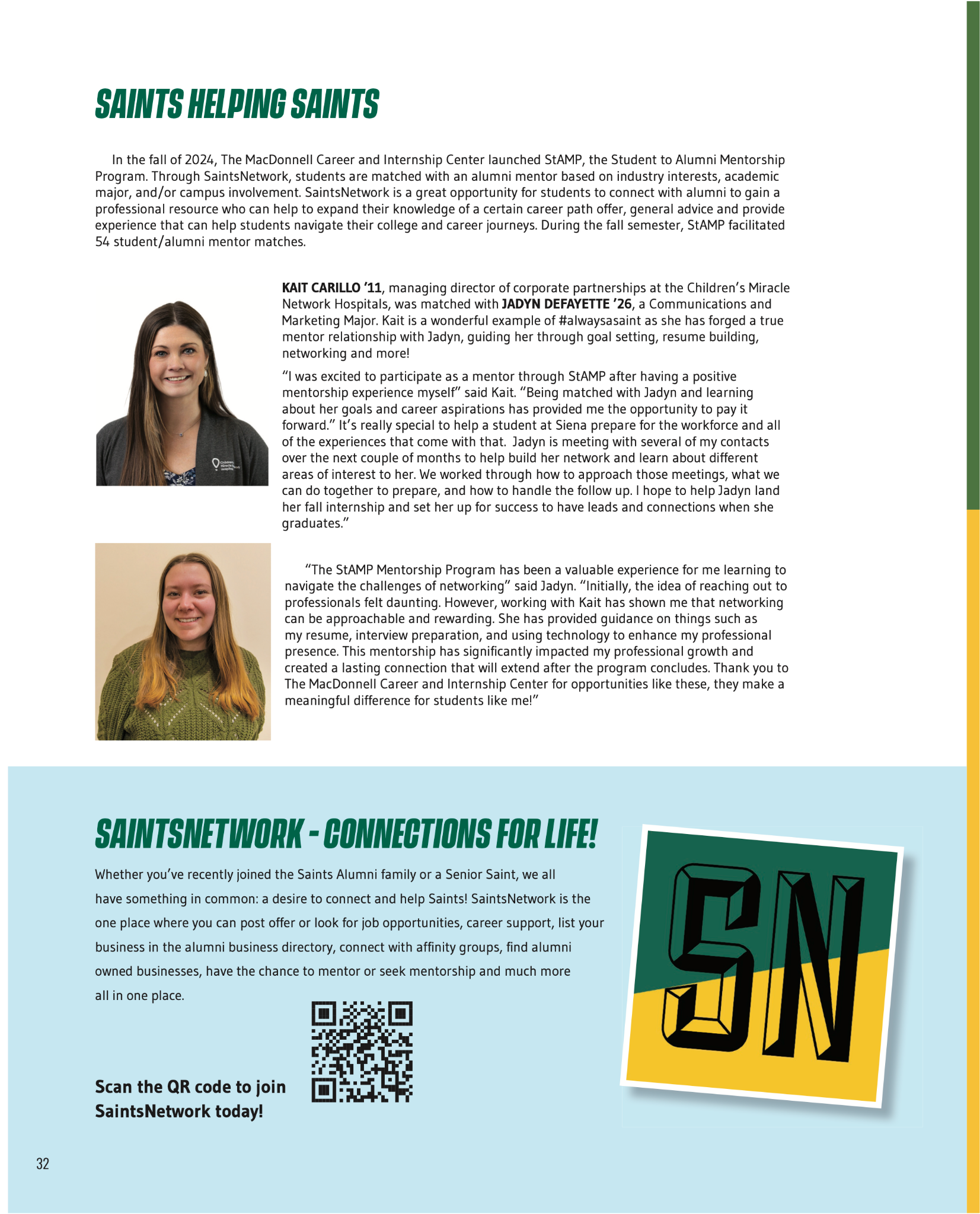 Flyer describing STAMP program and how to get involved.